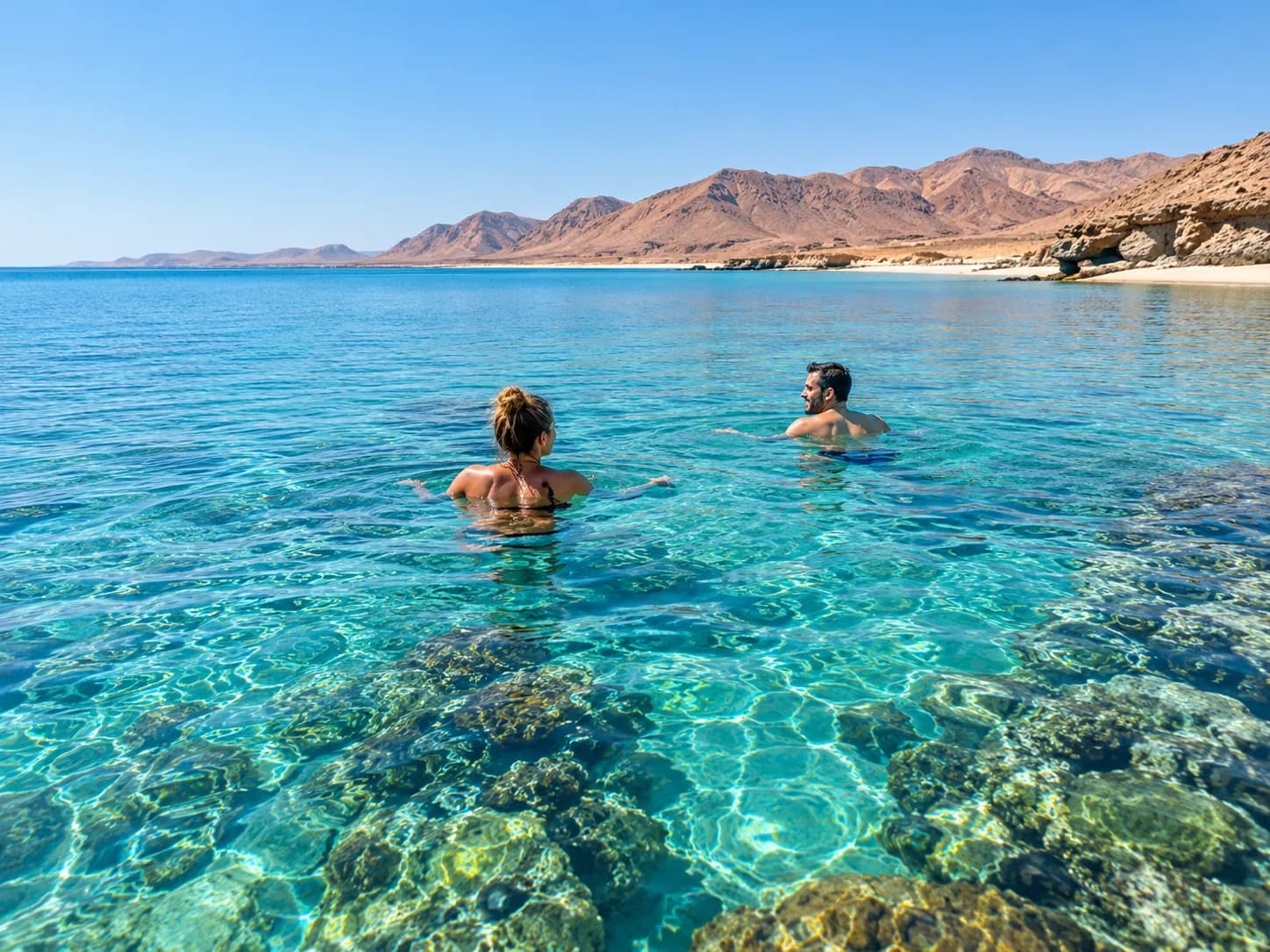 A last swim in the clear water off Marsa Alam