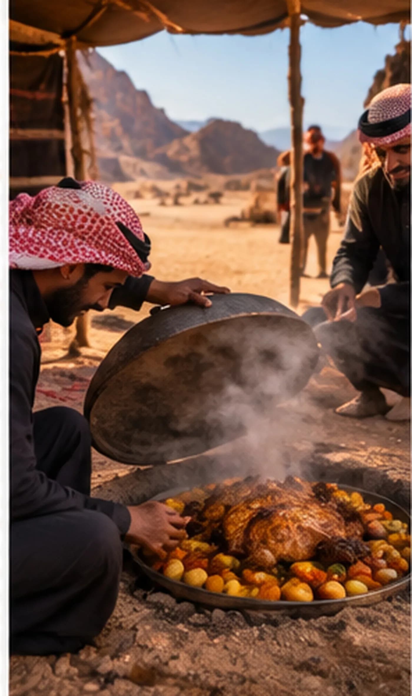 Lifting the lid on zarb, meat and vegetables cooked under the sand