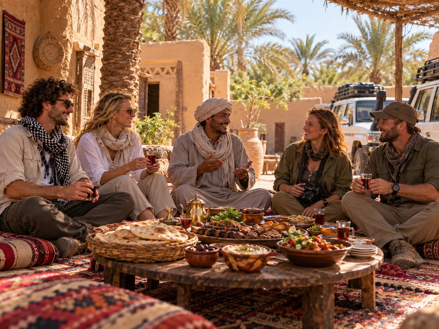 Lunch with Mahmoud’s family in Bawiti